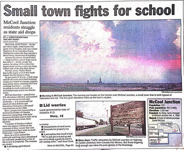 Small town fights for school