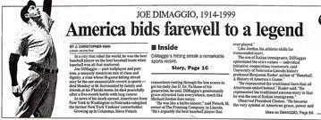 Joltin' Joe has left and gone away